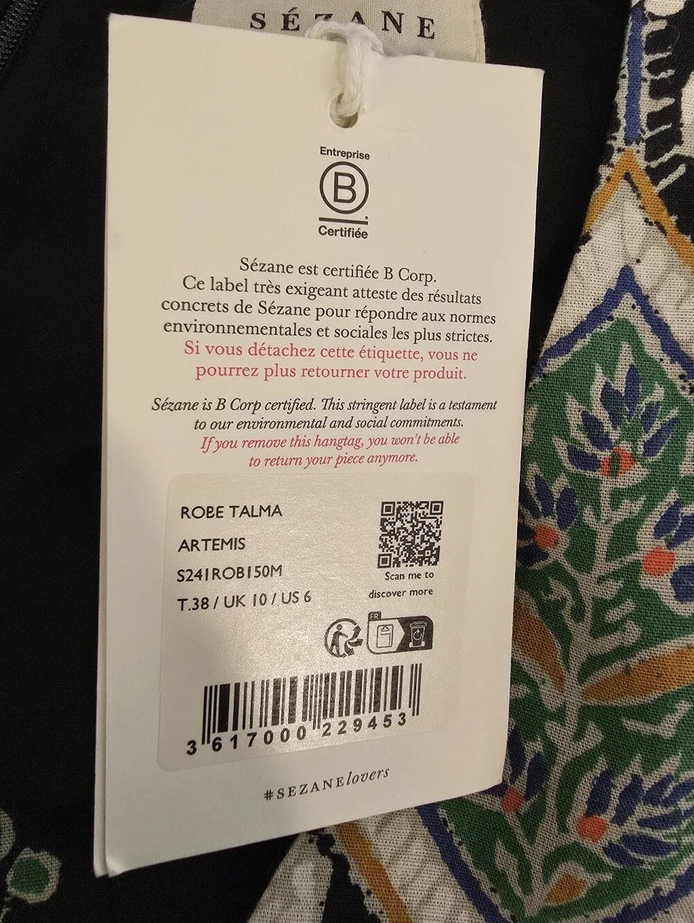 Sezane Talma Artemis Midi Sheath Dress -NWT - Picture 9 of 9